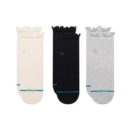 Ruffle Icon Quarter Socks 3 Pack - Multi