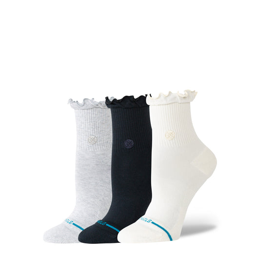 Ruffle Icon Quarter Socks 3 Pack - Multi