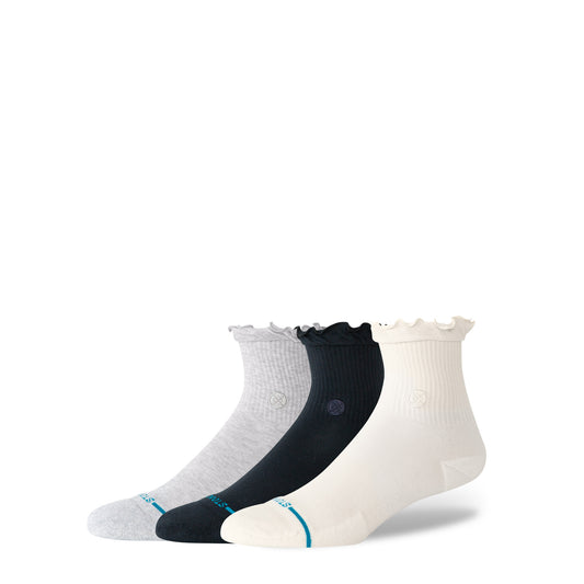 Ruffle Icon Quarter Socks 3 Pack - Multi