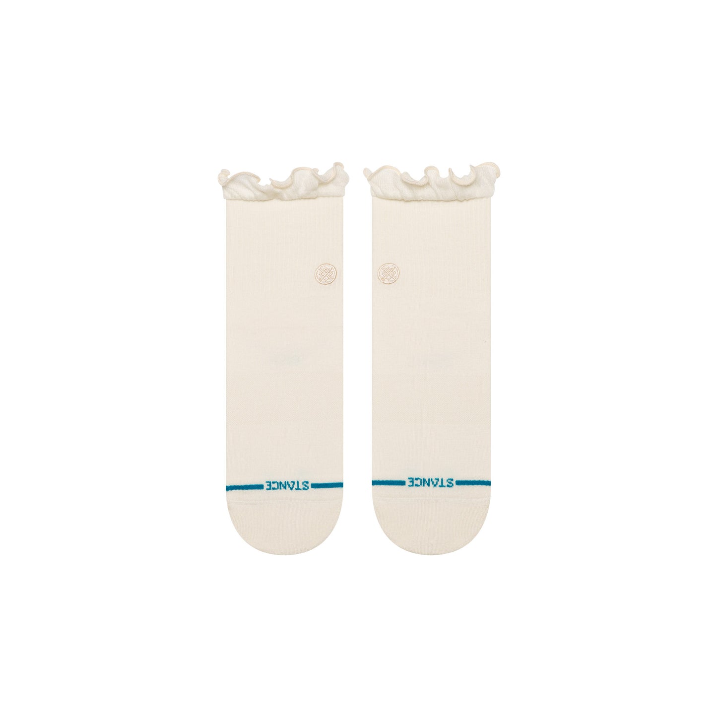 Ruffle Icon Quarter Socks - Ivory