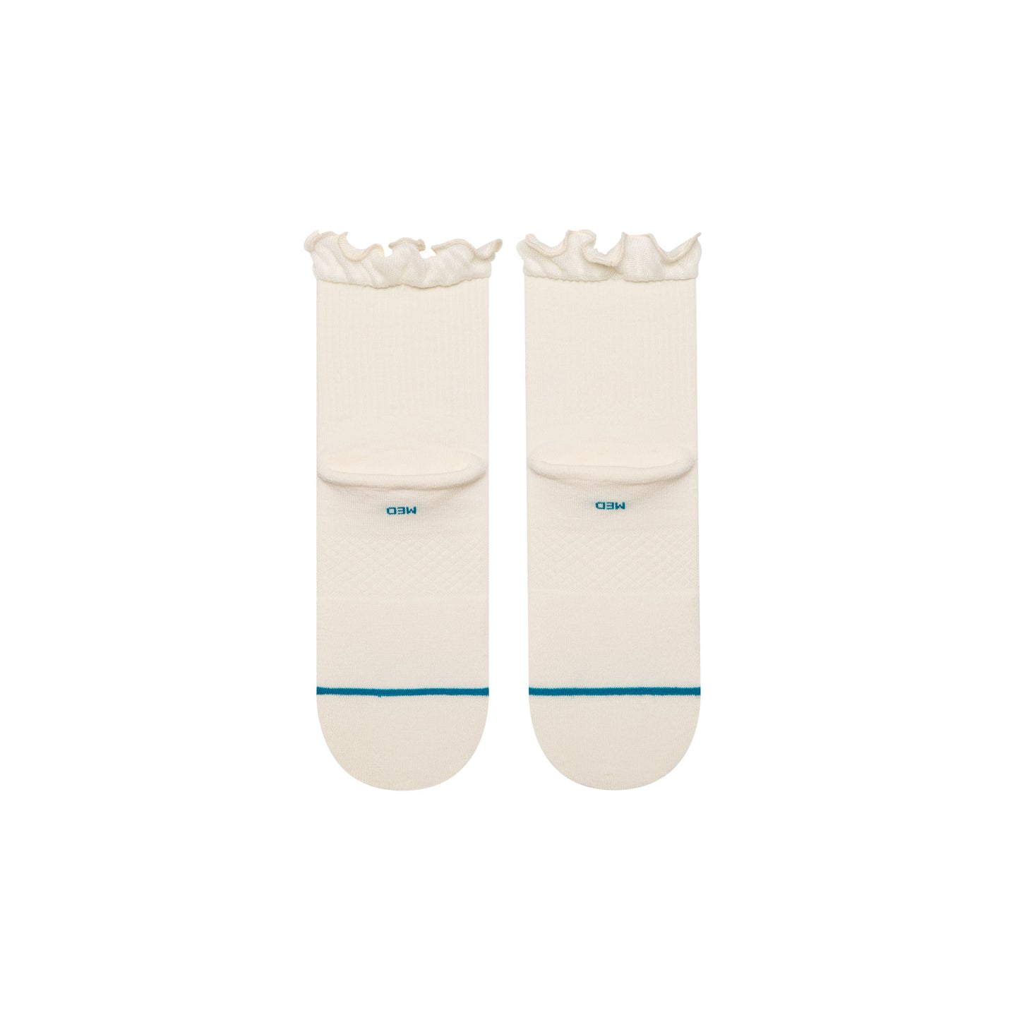 Ruffle Icon Quarter Socks - Ivory