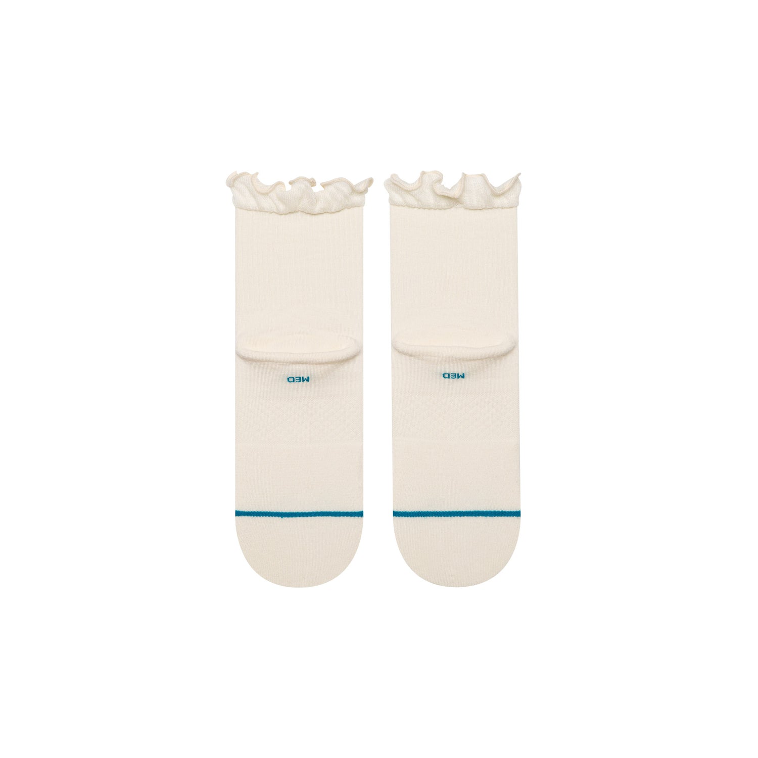 Ruffle Icon Quarter Socks - Ivory