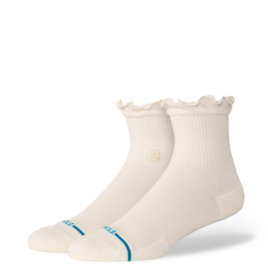 Ruffle Icon Quarter Socks - Ivory